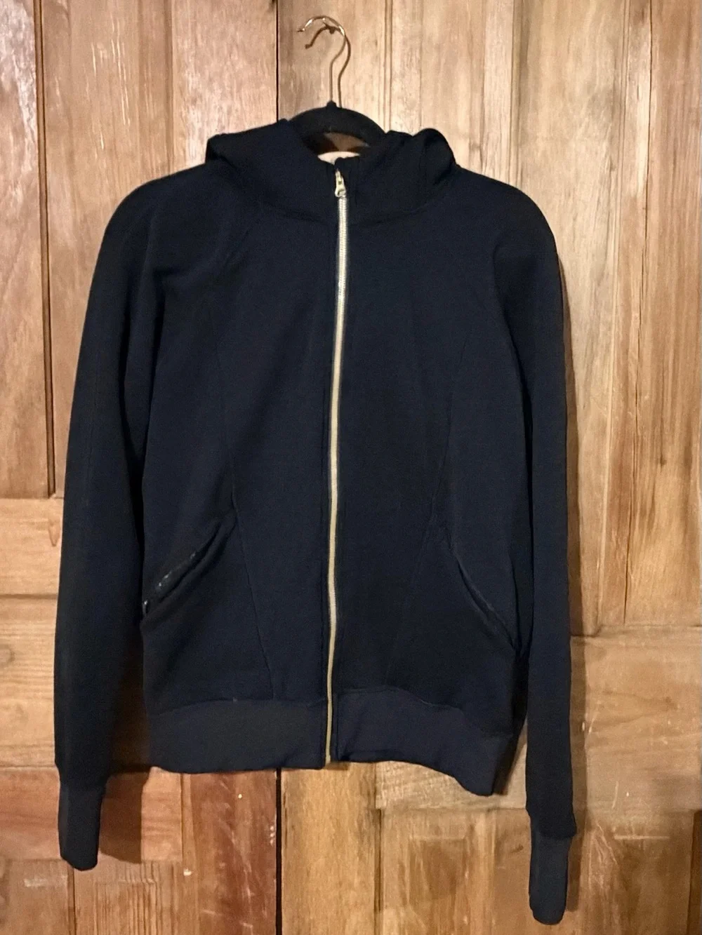 Lululemon – Warm Core Hoodie – Black – Polartec Power Stretch Pro – Sz. 12